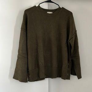 Drop shoulder sweater
